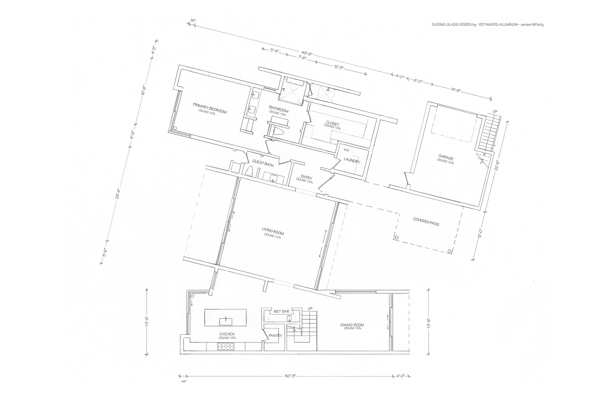 First floor plan for todos santos MX M house